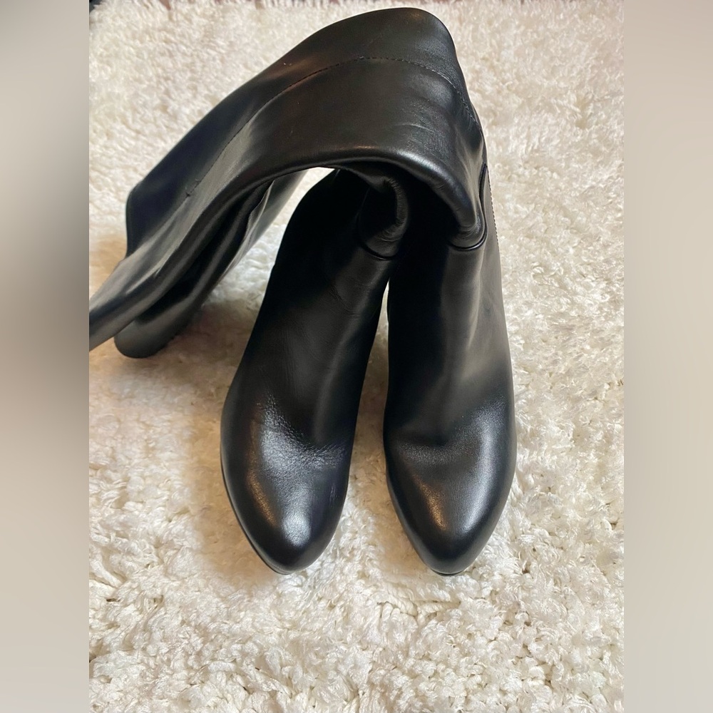 Black Heeled Nine West Stiletto Boots for Women - Picture 4 of 5
